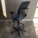 Steelcase Leap V2 Grey Ergonomic Drafting Stool Chair